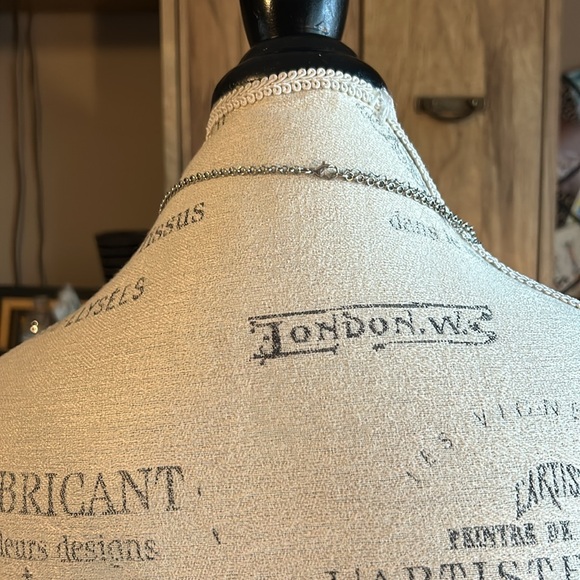 Silver Embellished Layered Necklace - Picture 3 of 3